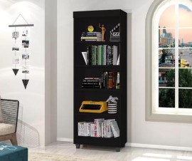 Multiuso Aspen 5 Prateleiras Preto