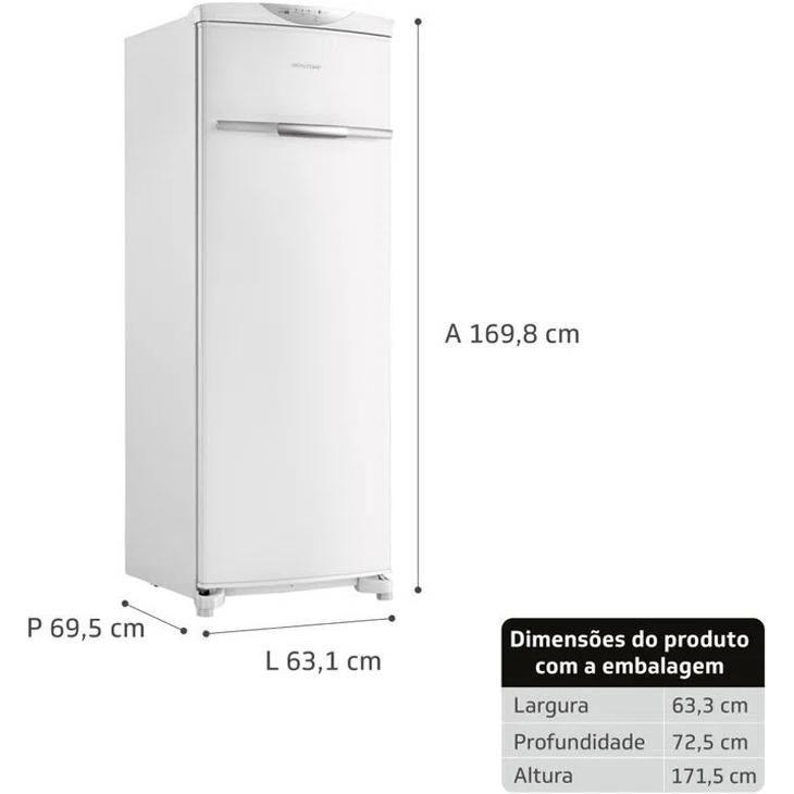 Freezer Vertical Frost Free Brastemp 1 Porta 228L Flex,Micar Movéis