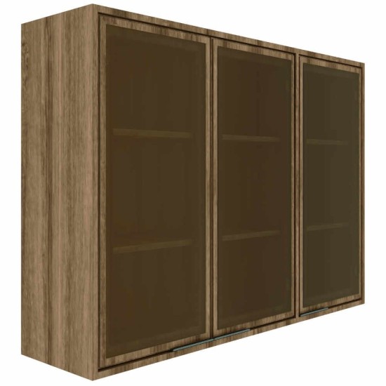 Arm�rio A�reo 5101 Camille M�veis Sul 3 Portas Com Vidro 120cm MDPCaracter�sticas:-nbsp;Portas: 3;- Portas de vidro;-nbsp;Capacidade total(kg): 40Kg;-nbsp;Estrutura:Base: MDP 15 mmLateral: MDP 15 mmDivis�o: MDP 15 mm